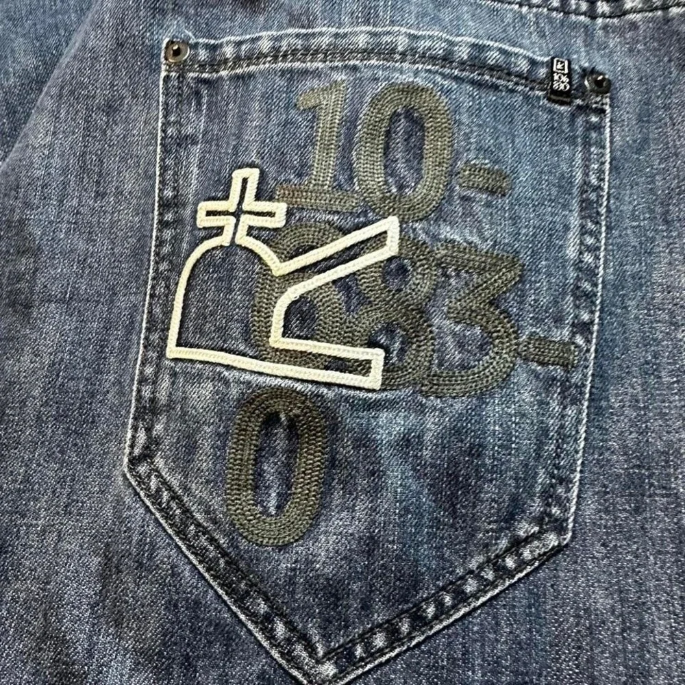 Rocawear‎ Jeans Y2K Original Fit STRAIGHT Men's Size 38x31 Navy Blue Jeans READ